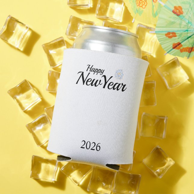 Porta-lata Presente Personalizado de Ano Novo Feliz (Verão in situ)