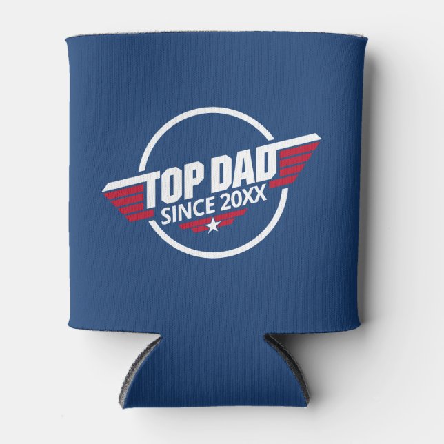 Porta-lata Presente Personalizado de Ano para o Melhor Pai co (Frente)