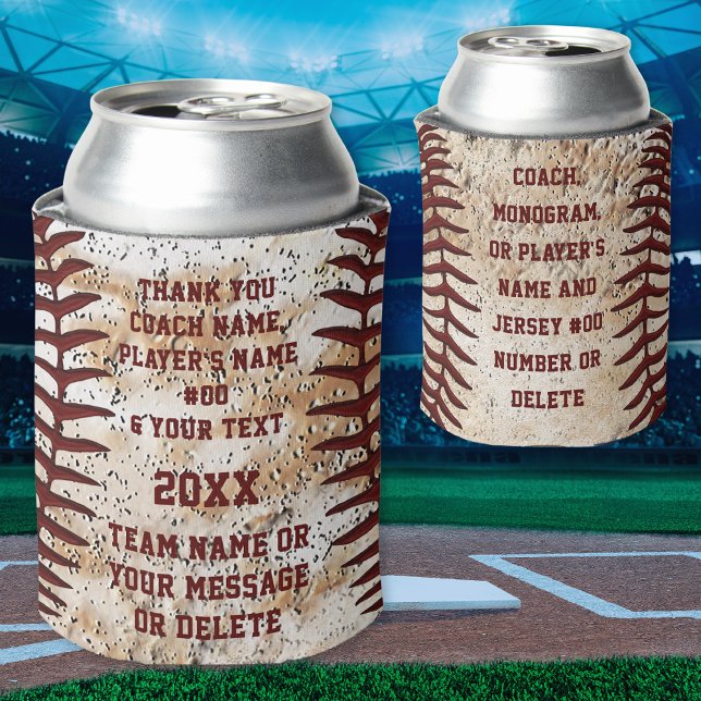 Porta-lata Presentes de beisebol para jogadores e treinadores (Cheap gifts for baseball coaches. Senior night baseball gifts. Gift ideas for baseball team.)