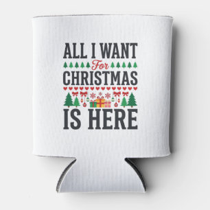 Porta-lata Presentes de Natal Tipografia de Férias Design