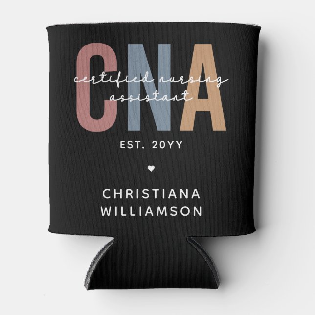 Porta-lata Presentes do Assistente de Enfermagem Certificado  (Frente)