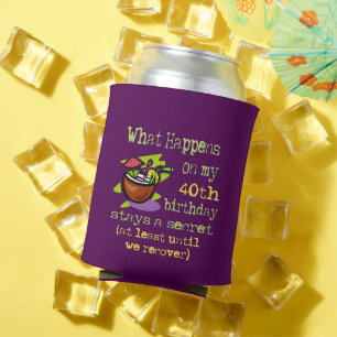 Porta-lata Presentes do partido de aniversário de 40 anos. O