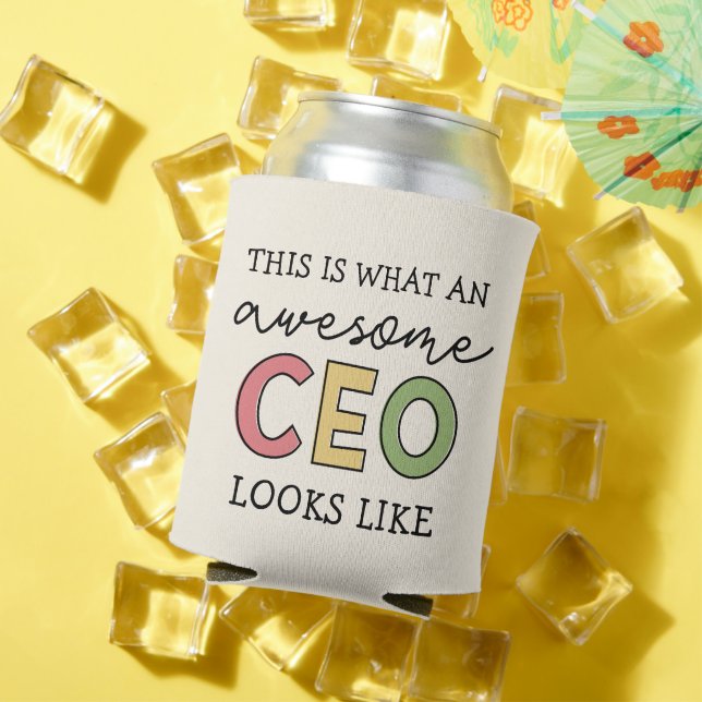 Porta-lata Presentes engraçados para CEO | Presentes de Chefe (Verão in situ)