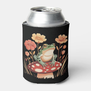 Porta-lata Presentes para Amantes de Rãs Botânicas Florais Fl