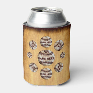Porta-lata Presentes Personalizados de Beisebol Vintage para