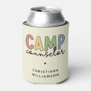 Porta-lata Presentes personalizados do conselheiro de acampam