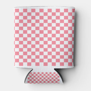 Porta-lata Preto cor-de-rosa & branco Checkered