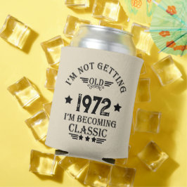 Porta-lata Preto de presente de aniversário de vintage person