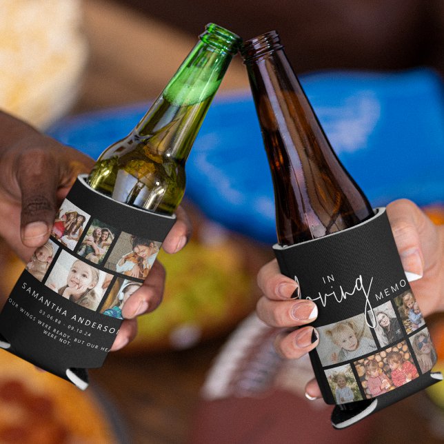 Porta-lata Preto Personalizado Na Colagem De Fotos 12 Do Lovi (Criador carregado)