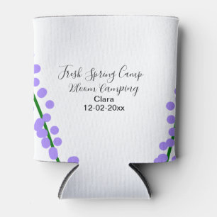 Porta-lata Primavera fresca de camping flores de lavanda nome