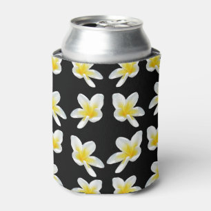Porta-lata Primavera Serenade: Frangipanis Amarelos A Preto,