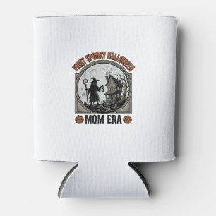 Porta-lata Primeira Mãe de Halloween Gravura Vintage Bruxa As