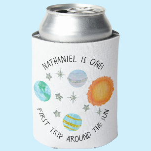 Porta-lata Primeira Viagem Em Torno Do Sol Aniversário Planet