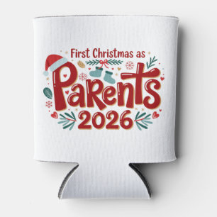 Porta-lata Primeiro Natal como Pais Festa de Família Natal