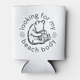 Porta-lata Procurando meu corpo de praia com Winnie-the-Pooh