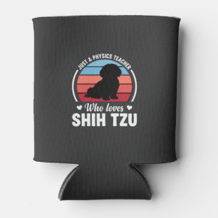 Porta-lata Professor de Física Amante do Cão Shih Tzu
