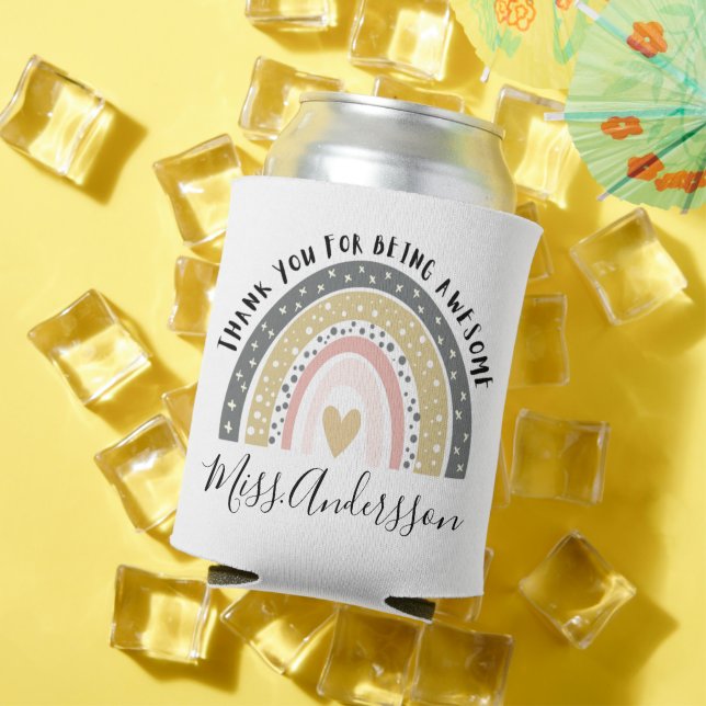 Porta-lata Professor Personalizado Presente, Professor Person (Verão in situ)