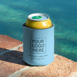 Porta-lata Promocional de texto e logotipo personalizado mini