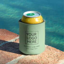 Porta-lata Promocional de texto e logotipo personalizado mini