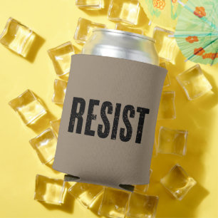 Porta-lata Protesto Anti Trump Resistir a Trump Protesto Anti
