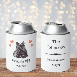 Porta-lata Protetor de Lata de Casamento de Gato Bombay Perso