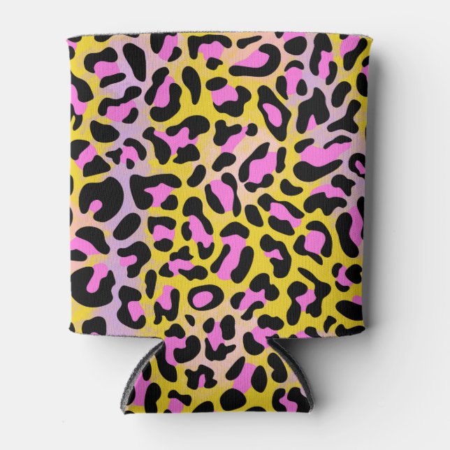 Porta-lata Protetor de Lata Estampa Leopardo (Frente)