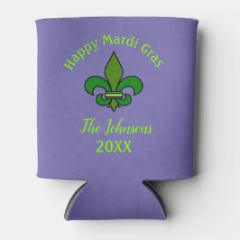 Porta-lata Protetor de Lata Festa Fleur de Lis Mardi Gras