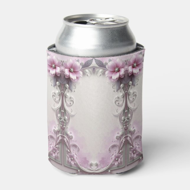 Porta-lata Protetor de Lata Floral Rosa (Can Front)