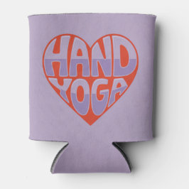 Porta-lata Protetor de Lata Hand Yoga Lavanda Vermelho