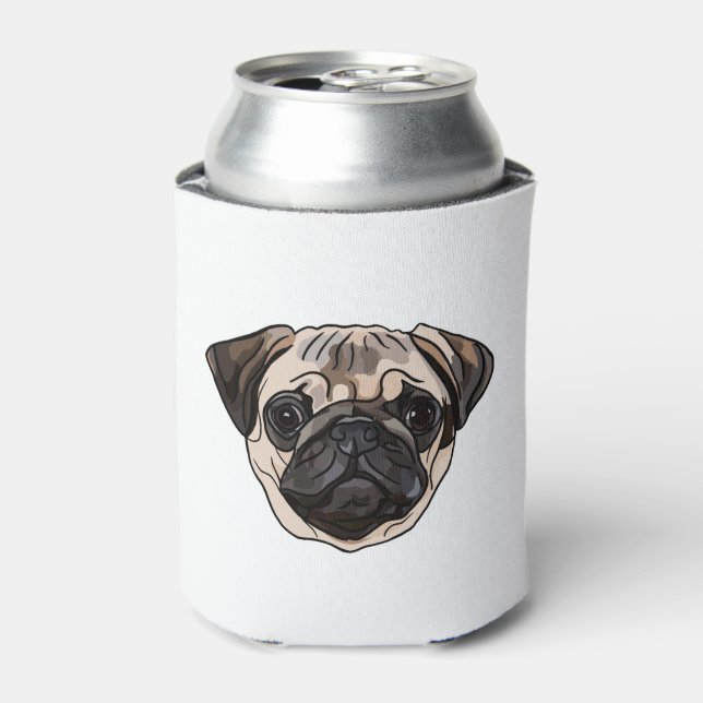 Porta-lata Pug Classic T-Shirt (Can Front)