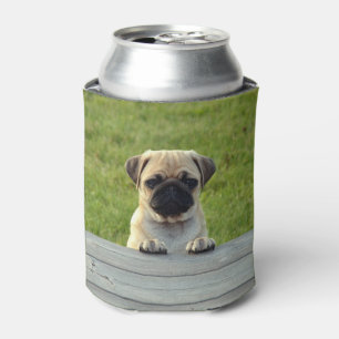 Porta-lata Pug Pup Can Cooler