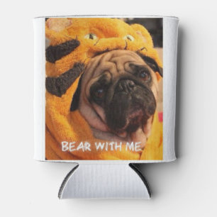Porta-lata Pugsley "urso comigo" pode refrigerador