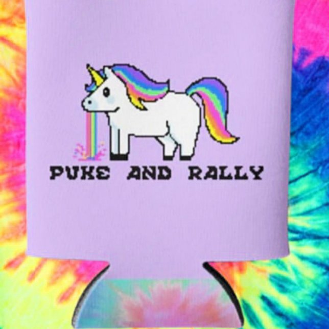 Porta-lata Puke & Rally Rainbow Unicorn Can Cooler | Pixel (Criador carregado)