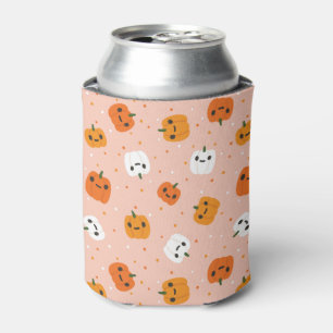 Porta-lata Pumpkin Cute Kawaii Enfrenta Padrão