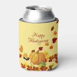 Porta-lata Pumpkin E Folhas