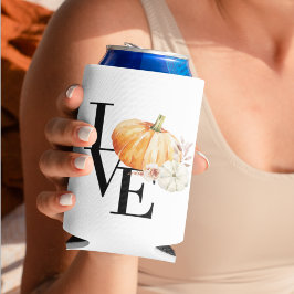 Porta-lata Pumpkin Laranja Moderno Com Amor