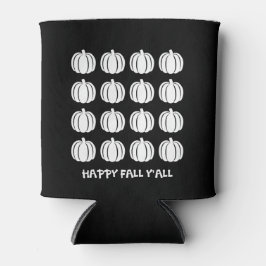 Porta-lata Pumpkins preto e branco para queda de declive