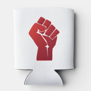 Porta-lata Punho vermelho aumentado do inclinação