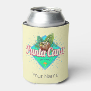 Porta-lata Punta Cana Caribe Retro República Dominicana