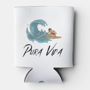 Porta-lata Pura Vida Surfista na Costa Rica