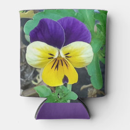 Porta-lata Púrpura e amarela