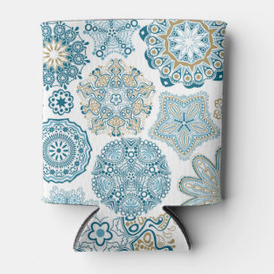 Porta-lata Quadrado Floral Sem Costura: Colagem