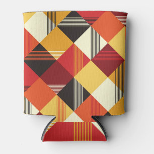 Porta-lata Quadrados Vintage: Simples Striped Sem Costura.