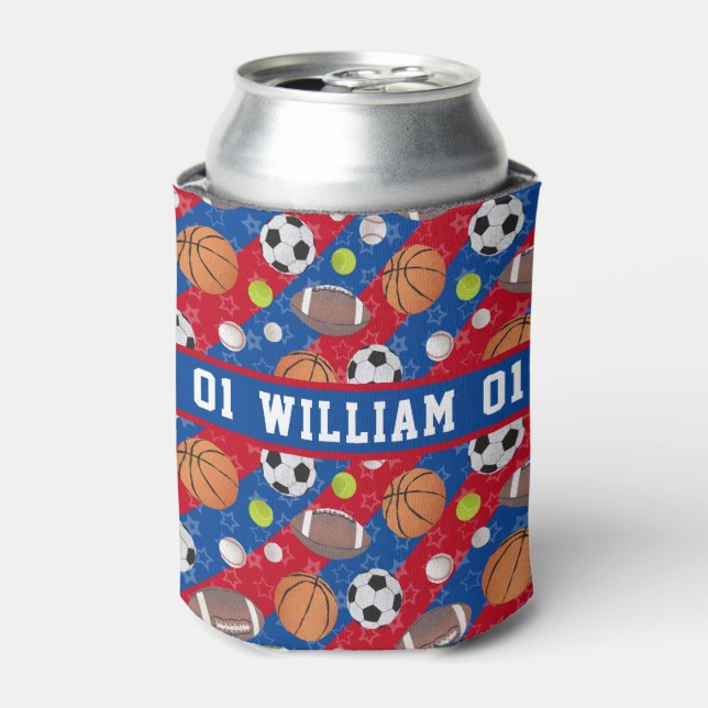 Porta-lata Qualquer cor - Esportes com várias esferas (Can Front)
