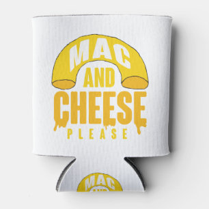 Porta-lata Queijo de macarrão amarelo para crianças Mac e que