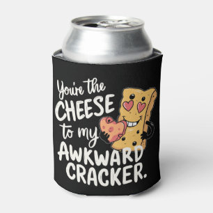Porta-lata Queijo para o meu awkward Namorados engraçado e