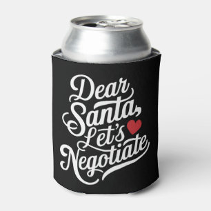 Porta-lata Querido Papai Noel Vamos Negociar Presente de Nata
