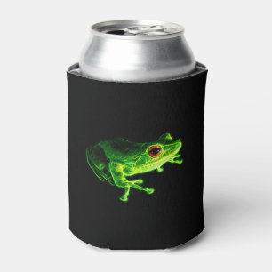Porta-lata Rã Árvore Elétrica Verde Neon - Descrição de Anima