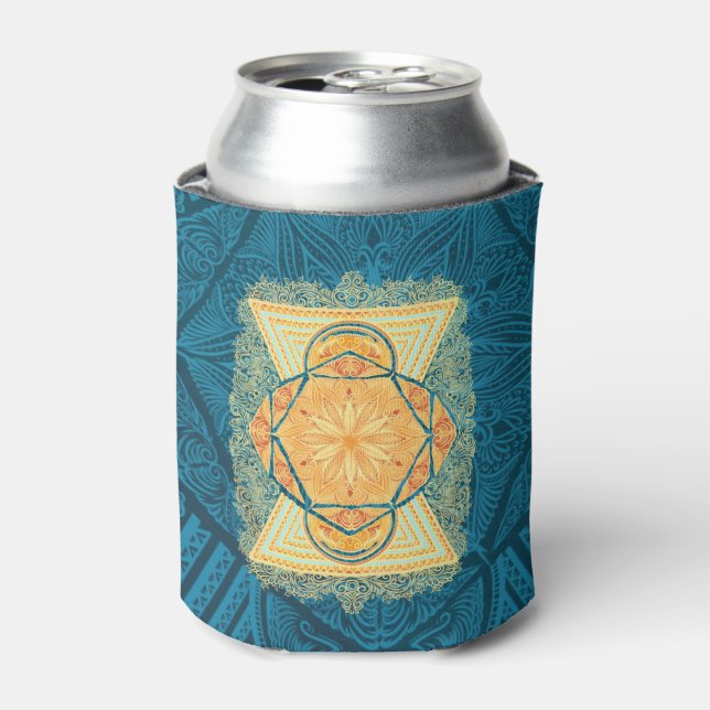 Porta-lata Radiante e sagrada Geometria Mandala (Can Front)