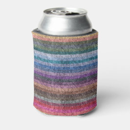 Porta-lata Rainbow Denim Pattern